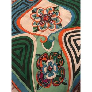 EMILIO PUCCI MULTI-COLOR SILK SCARF